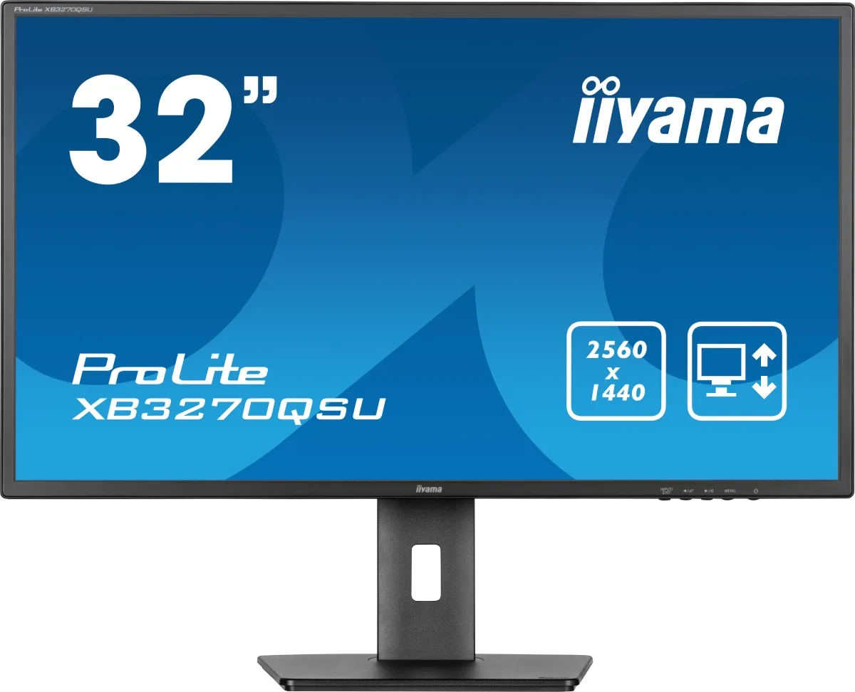 Iiyama PROLITE XB3270QSU-B1 - 31.5" QHD 100Hz IPS 3ms Pied réglable — vue 1
