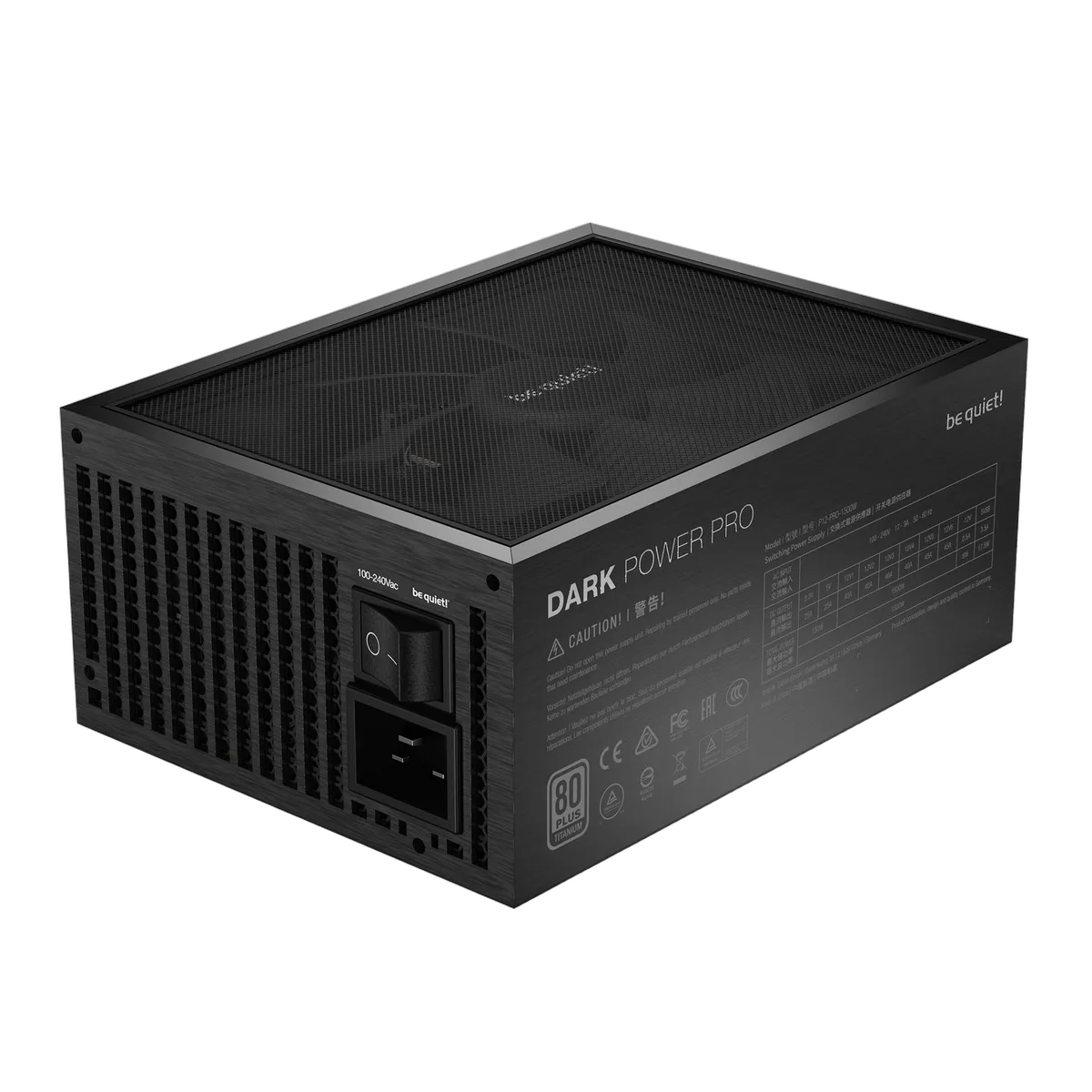 be quiet! ATX 1500W - Dark Power PRO 12 80+ PLAT - BN312-Seconde Vie — vue 4