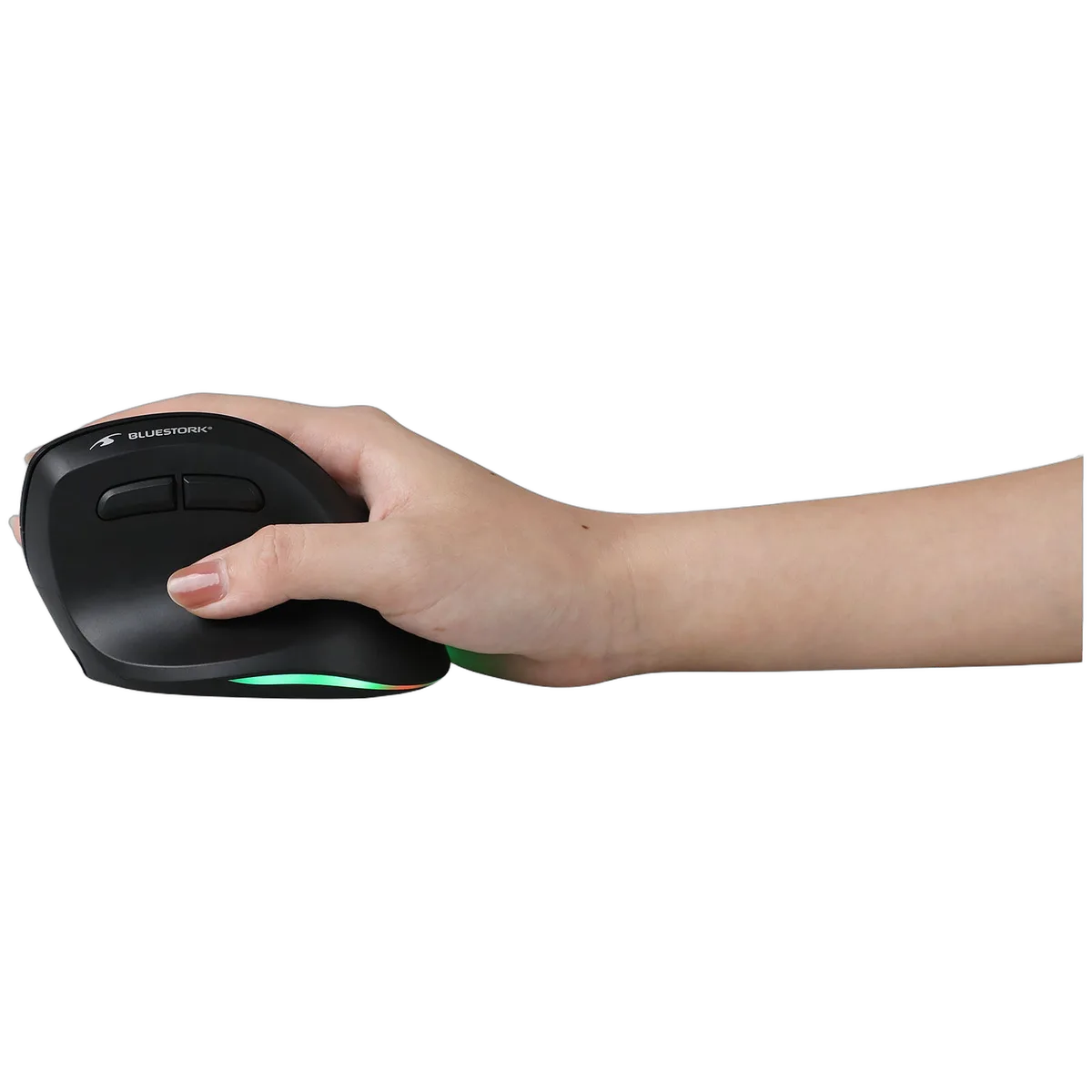 Bluestork Ergo Lumi - Sans-Fil - RGB - Noir — vue 2