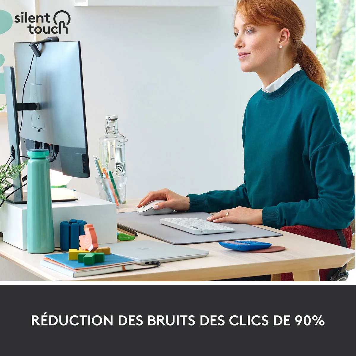 Logitech Signature M650 L - Sans-Fil - Blanc — vue 4