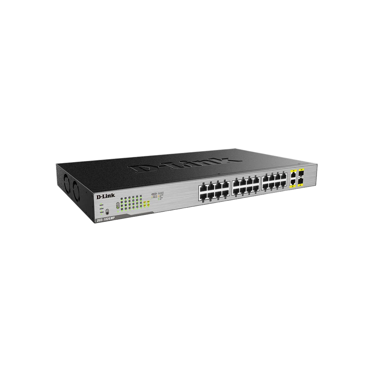 D-Link 24 Ports 10/100/1000 + 2 Combo — vue 3