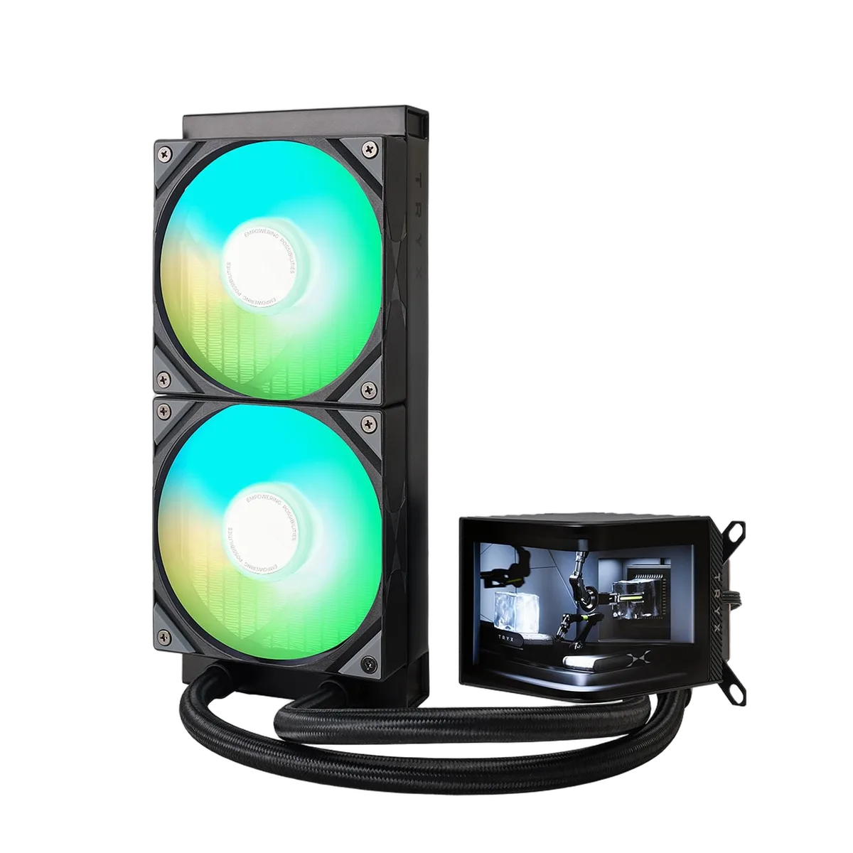 TRYX PANORAMA ARGB 240 - Noir — vue 3