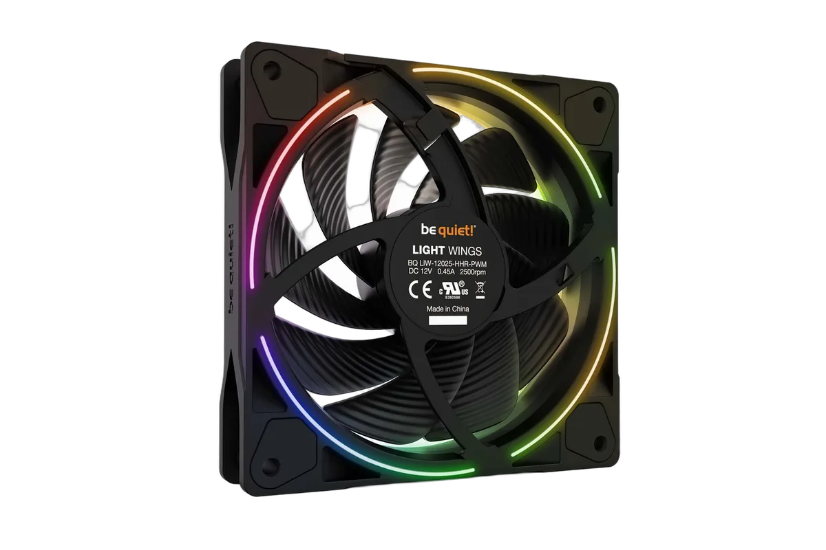be quiet! Light Wings 120mm PWM ARGB High Speed — vue 3
