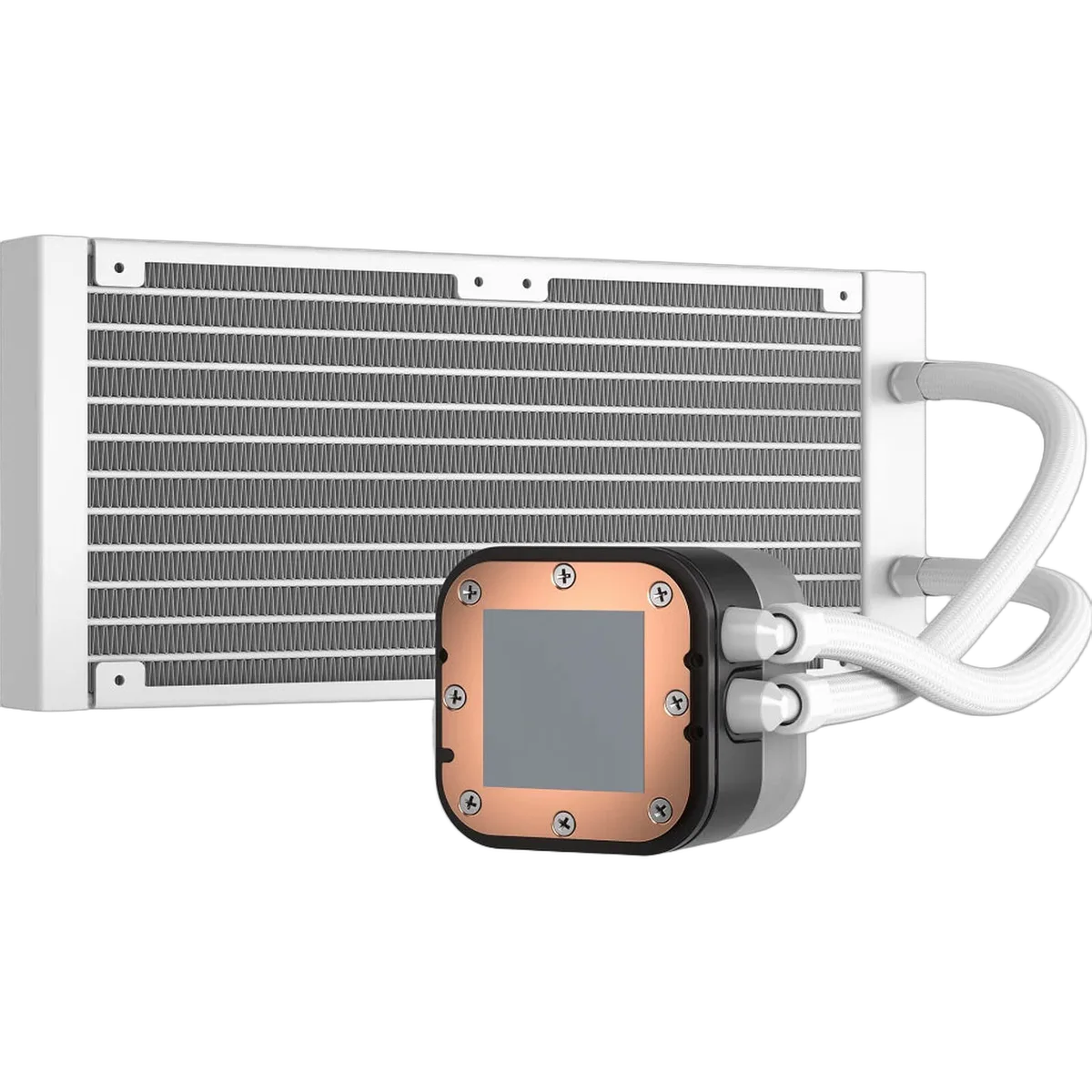 Corsair iCUE H100i RGB ELITE Liquid CPU Cooler - 240mm - Blanc — vue 4
