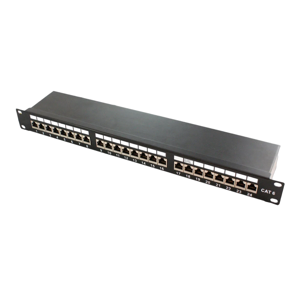 Kimex International Panneau de brassage rack 19" - 1U/blindé/cat6 — vue 1