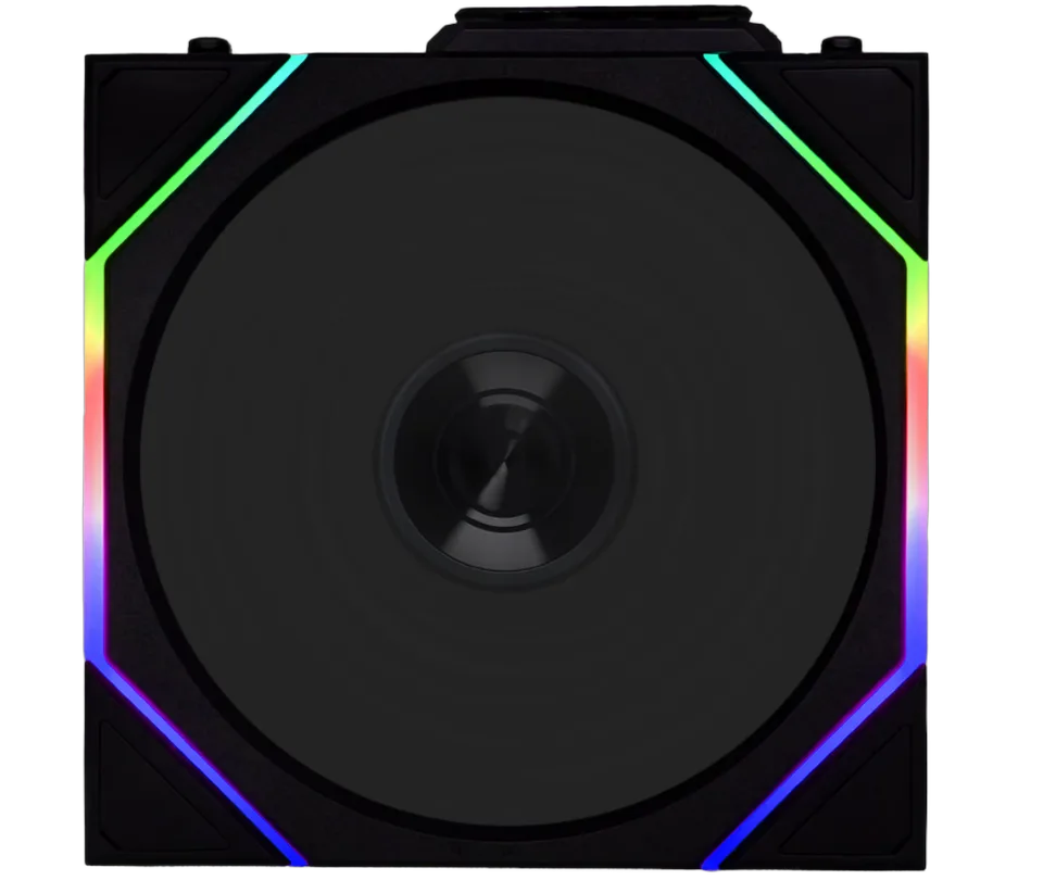 Lian-Li UNI FAN TL Sans fil LCD ARGB PWM + Contrôleur Reverse Blade - Pack 3x120mm - Noir — vue 3