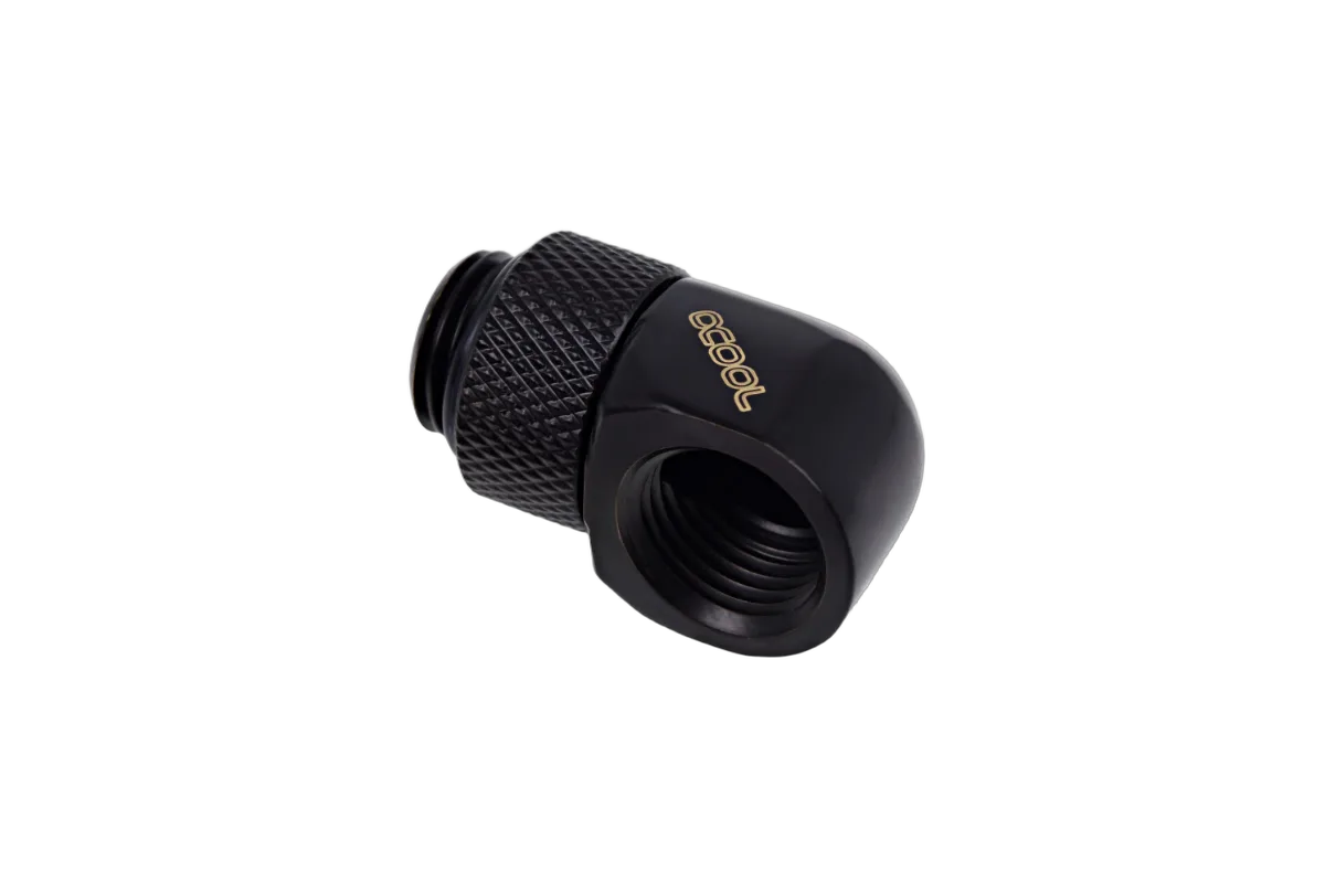 Alphacool Fitting coudé rotatif 90° noir -  14mm - 4 pièces — vue 2