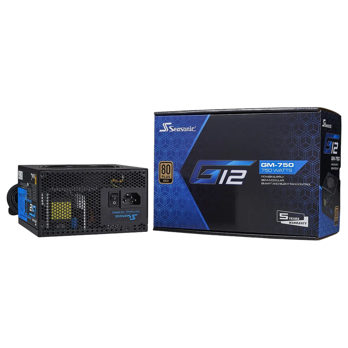 Seasonic ATX 850W 80+ Gold - G12 GM-850 - SSR-850FM — vue 1