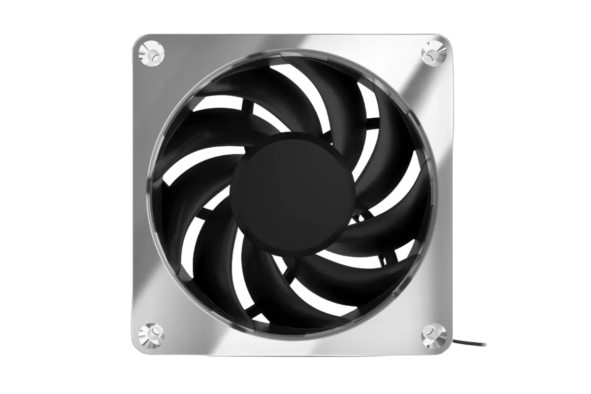Alphacool Apex Stealth Metal 120mm - 3000rpm Chrome Pack de 3 — vue 2