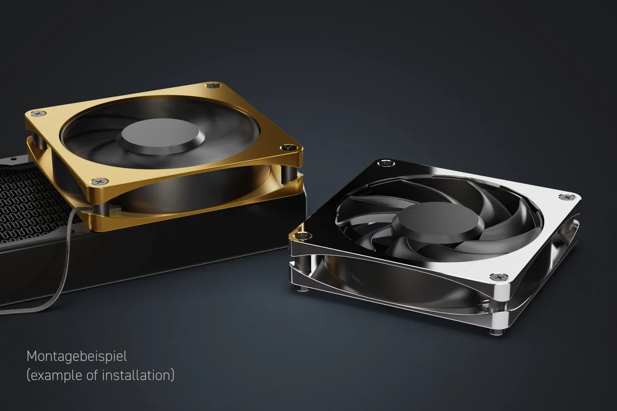 Alphacool Apex Stealth Metal 120mm - 2000rpm Blanc — vue 8