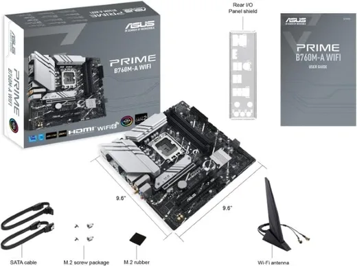 Asus PRIME B760M-F WIFI-Seconde Vie — vue 3