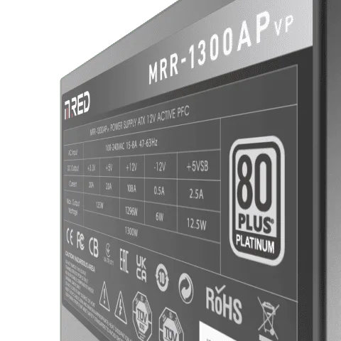 M.RED ATX 1300W - 80+ Platinum - MRR-1300AP (VP) Gen 5.0 — vue 5