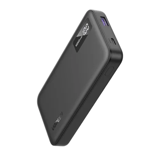 UGREEN USB-C + USB-A - 2 ports - 10000mAh - 20W - Noir