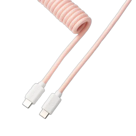Cable Coiled Aviator - USB C - Rose Clair