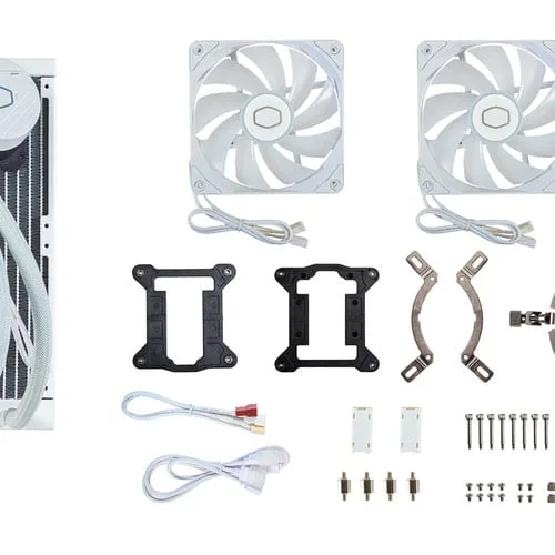 Cooler Master MasterLiquid 240L Core ARGB Blanc — vue 6