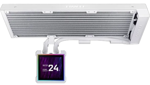 Lian-Li HydroShift II OLED Curved Fanless blanc — vue 2
