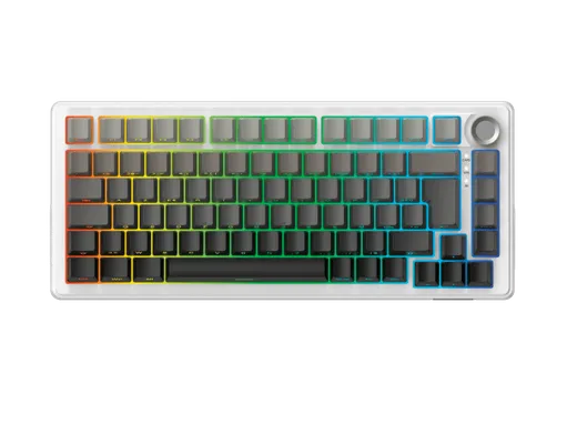 The G-LAB Keyz Elite 300 GRW 75% - Mécanique - Sans-Fil - RGB - Gris/Blanc — vue 2