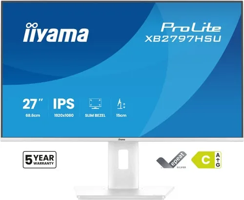 Iiyama Prolite XB2797HSU-W1 - 27" FHD 120Hz IPS 1ms Pivot Adaptive Sync — vue 1