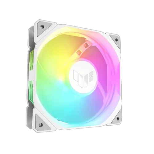 Asus TUF GAMING - TR120 Fan ARGB REVERSE 3en1 - Blanc — vue 3