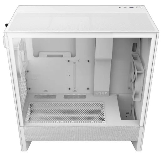 NZXT H5 Flow Blanc - MT/Sans Alim/E-ATX — vue 5