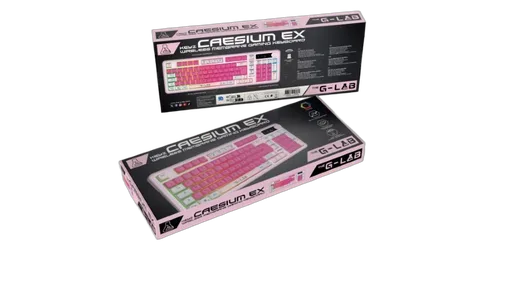 The G-LAB Keyz Caesium EX WL - Membrane - Sans fil - RGB - Rose, vue 2