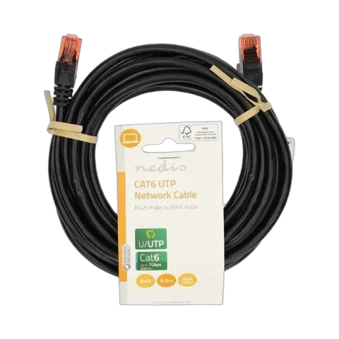 Nedis Câble RJ45 Cat6 U/UTP - 5m - Noir