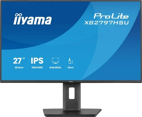 Iiyama Prolite XB2797HSU-B1 - 27" FHD 120Hz IPS 4ms Pivot Adaptive Sync — vue 1