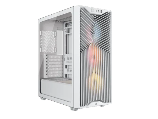 Corsair 3200D RS ARGB White - MT/Sans Alim/ATX — vue 1
