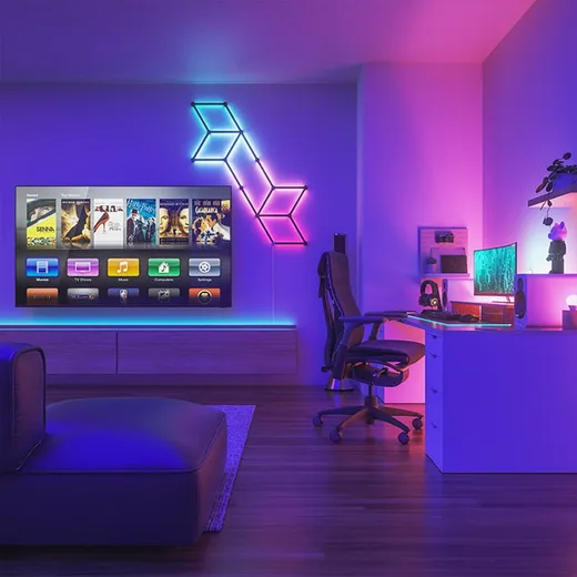 Nanoleaf Lines Skin Noir Mate - 9 pièces — vue 4