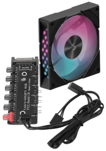 R-EDF120-BKAPP86-G-1 + CG580 FAN HUB Noir 