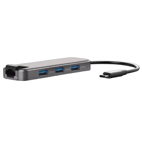 Bluestork Hub USB-C 6 ports + Chargeur USB-C GaN 20W, vue 2