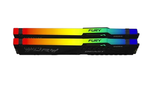Kingston Fury Beast RGB KF556C36BBEAK2-32 (2x16Go DDR5 5600 PC44800) — vue 3