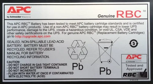 APC Batterie de remplacement RBC55 — vue 2