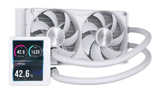 Corsair NAUTILUS II 240 RS LCD - 240mm - Blanc