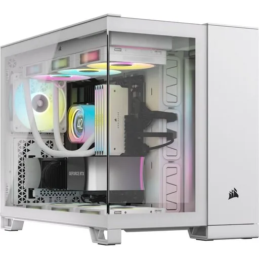 Corsair 2500X Tempered Glass mATX MT-White/Satin Gray Alum-Seconde Vie