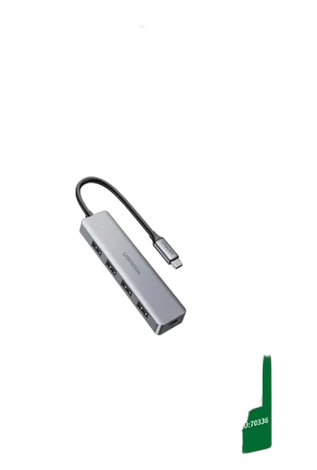 UGREEN 4 ports USB-C vers 4xUSB 3.0 A - 0.15m - Gris — vue 2