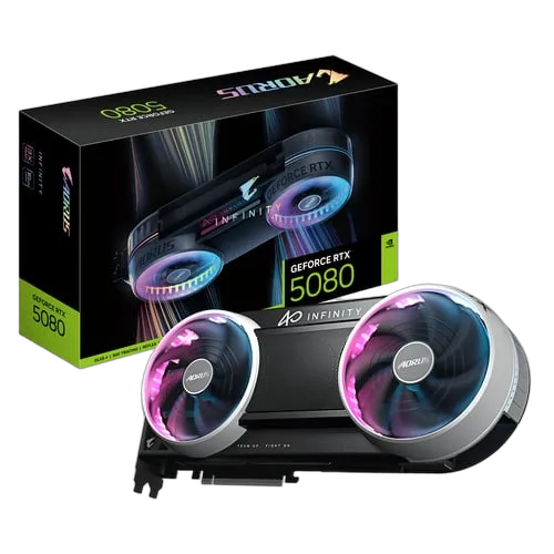 Gigabyte AORUS GeForce RTX 5080 INFINITY 16G — vue 2
