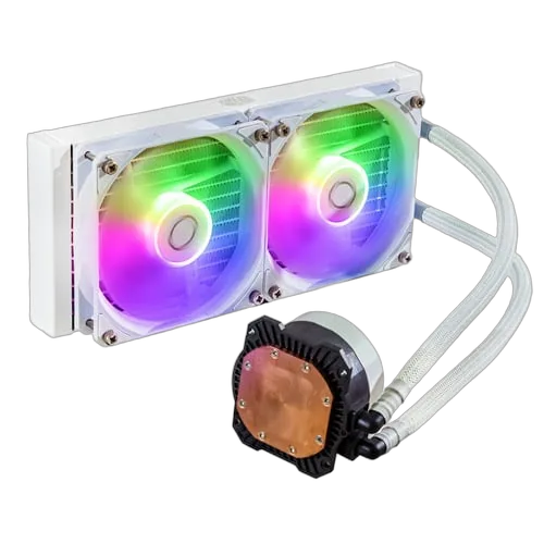 Cooler Master MasterLiquid 240L Core ARGB Blanc — vue 2
