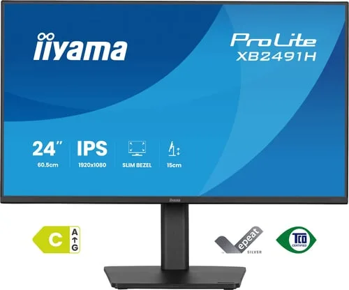 Iiyama Prolite XB2491H-B1 - 23.8" FHD 120Hz IPS 1ms Pivot HDMI Adaptive Sync — vue 1