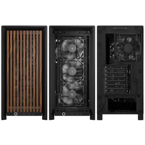 Corsair FRAME 4000D WOOD RS Noir - MT/Sans Alim/E-ATX — vue 4