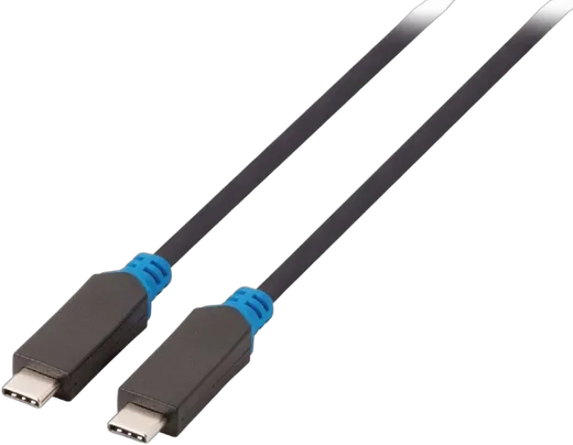 Câble USB-C 3.1 mâle/mâle - 1m - Gris