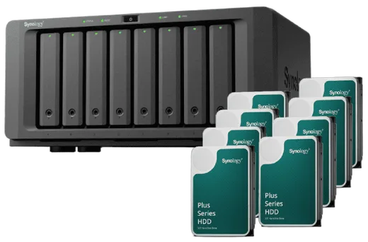 Synology DS1825+ - 8 baies avec 8 disques de 6To HAT3300-6T