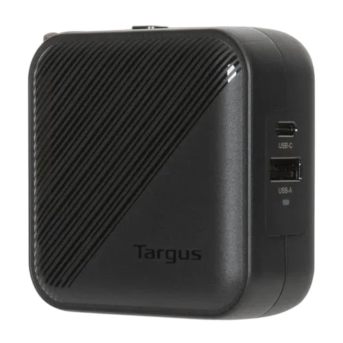 Chargeur mural PowerElite GaN 65W - 2 ports - Noir