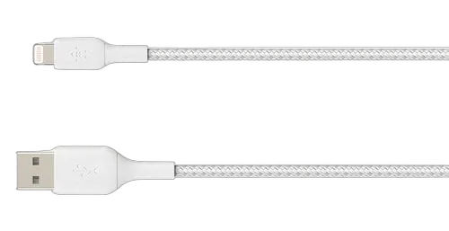 Belkin Lightning to USB-A Cable Braid 2M White