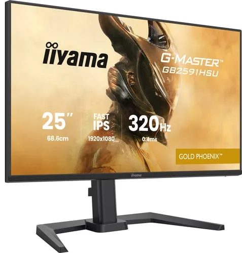 Iiyama GB2591HSU-B1 - 24.5" FHD 320Hz Fast IPS 0.4ms Pivot HDMI 2.1 G-Sync