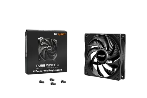 be quiet! Pure Wings 3 PWM High-speed - 120mm - Noir — vue 3