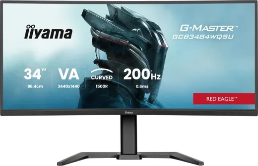 Iiyama G-Master GCB3484WQSU-B2 - 34" CURVE UWQHD/200Hz ou WHD/400Hz 0.6ms FreeSync Premium — vue 2