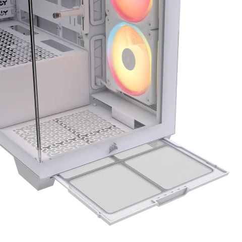 Corsair 3500X LX-R RGB ICUE LINK Blanc - MT/Sans Alim/E-ATX — vue 7
