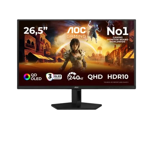 AOC Q27G41ZDF - 27" QD-OLED QHD 240Hz 0.03ms Adaptive Sync