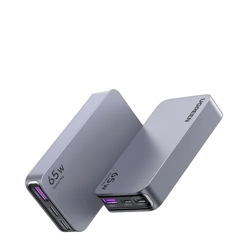 Chargeur secteur 3 ports - 65W - Gris
